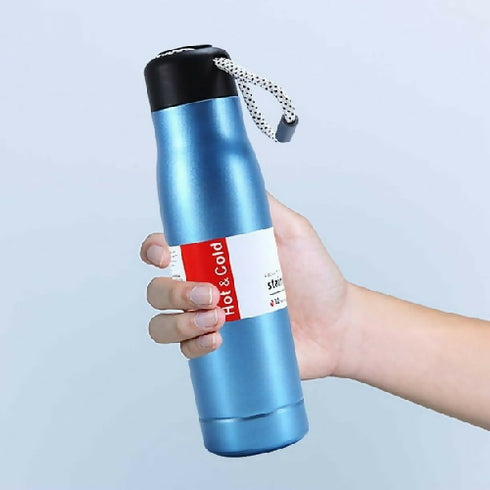 Solid Color Double-layer Vacuum Water Bottle
